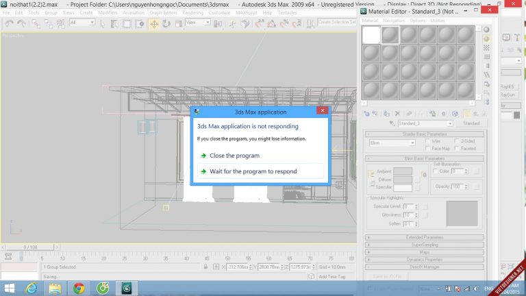sửa lỗi 3d max