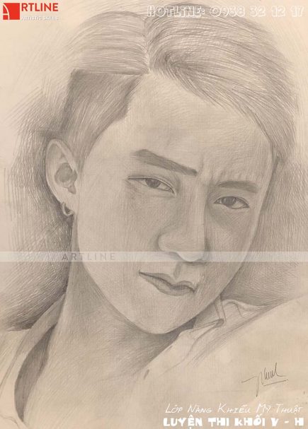 Lớp học vẽ tranh - học vẽ chân dung. SPHV: A Huy