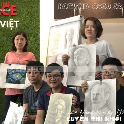 Bài vẽ chân dung bằng chì màu - SPHV Đào Phú Chí