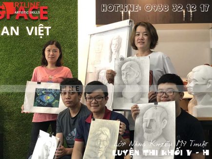 Bài vẽ chân dung bằng chì màu - SPHV Đào Phú Chí