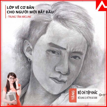 Bài vẽ chân dung bằng chì cơ bản