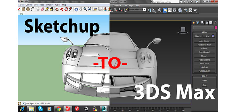 Sketchup hay 3Dmax