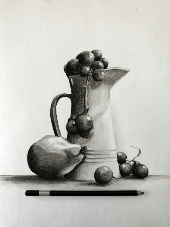 tranh tĩnh vật chì đơn giản