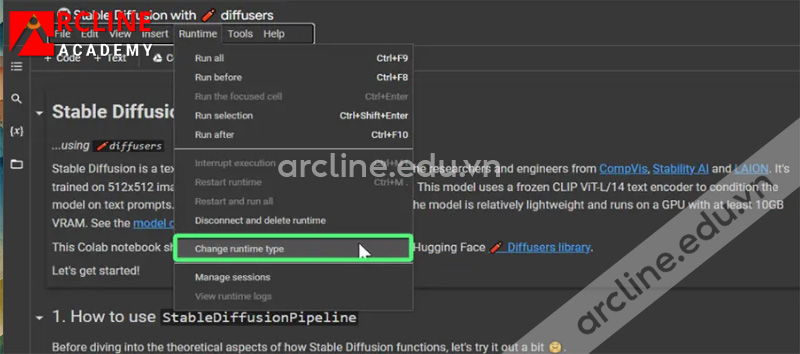 hd cai sd stable diffusion tren colab google